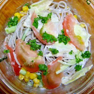 蕎麦サラダ